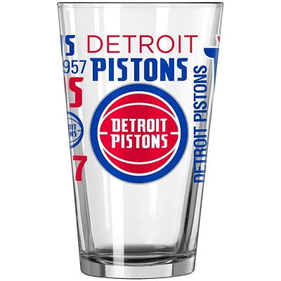 Detroit Pistons Pint Glass
