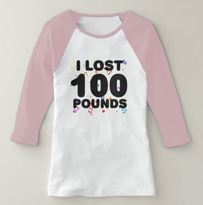 I Lost 100 Pounds Party T-Shirt