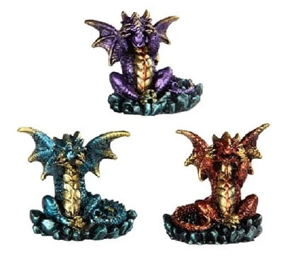 See, Hear, Speak No Evil Dragon Figurines
