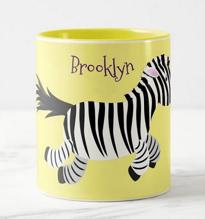 Cute Zebra Mug for Kids