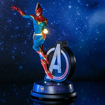 Illuminated Captain Marvel Figurine