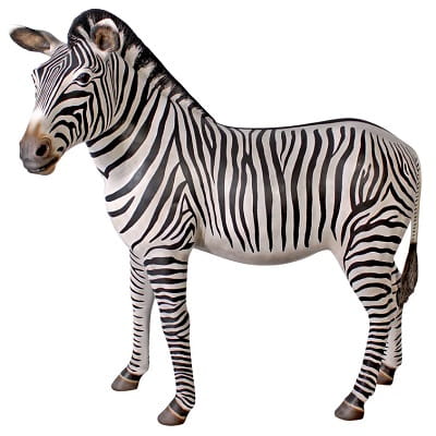 Life-size Zebra Statue