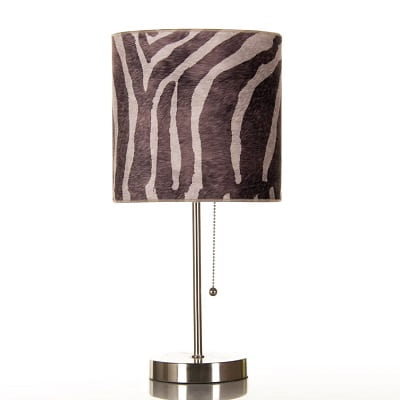 Zebra Print Lamp