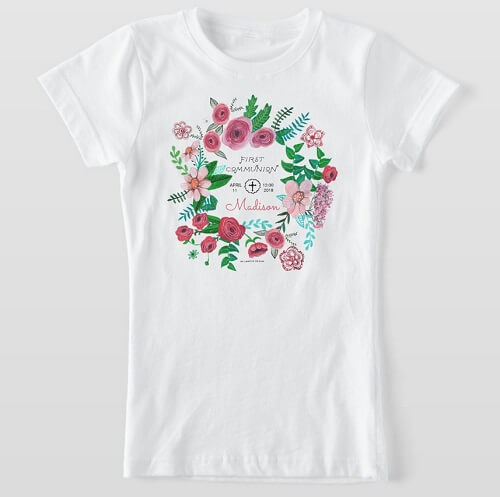 Personalized Communion T-Shirt for Girls