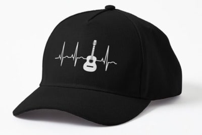 Acoustic Guitar Heartbeat Cap