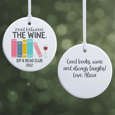 Book Club Personalized Ornament