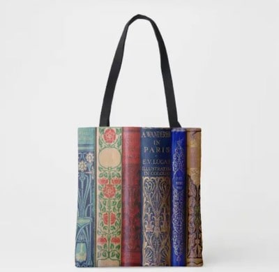 Book Spines Tote Bag