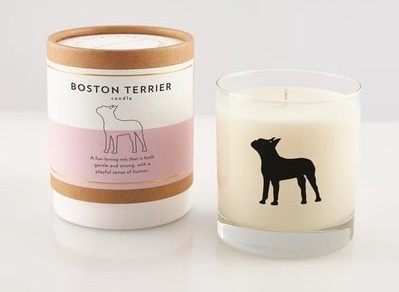 Boston Terrier Candle