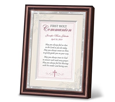 Communion Personalized Framed Prayer