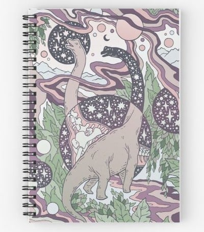 Dinosaur Art Spiral Notebook