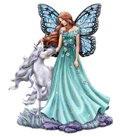 Fairy And Unicorn Figurine