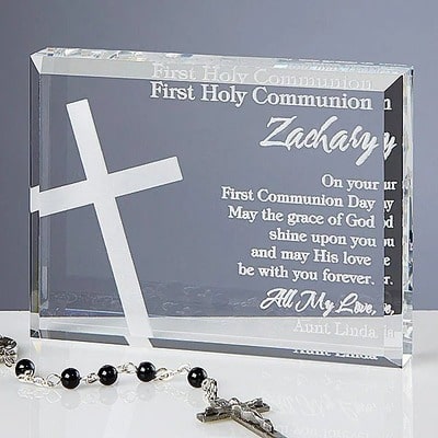 First Communion Blessing Personalized Keepsake