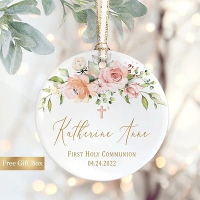 First Holy Communion Ornament for Girls