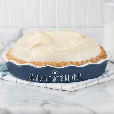 Personalized Ceramic Pie Dish