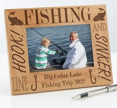 Personalized Fishing Photo Frame
