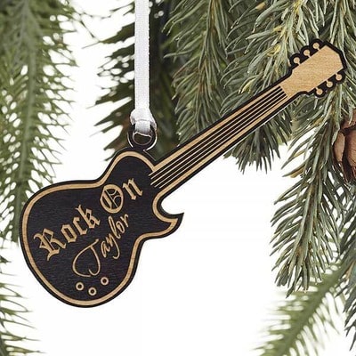 Personalized Guitar Ornament