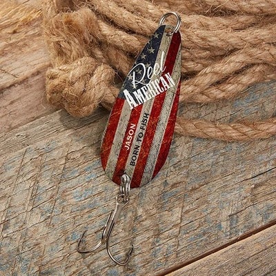 Personalized Patriotic Fishing Lure