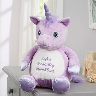 Personalized Plush Unicorn