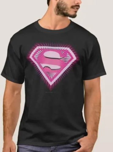  Supergirl Pink Logo T-Shirt
