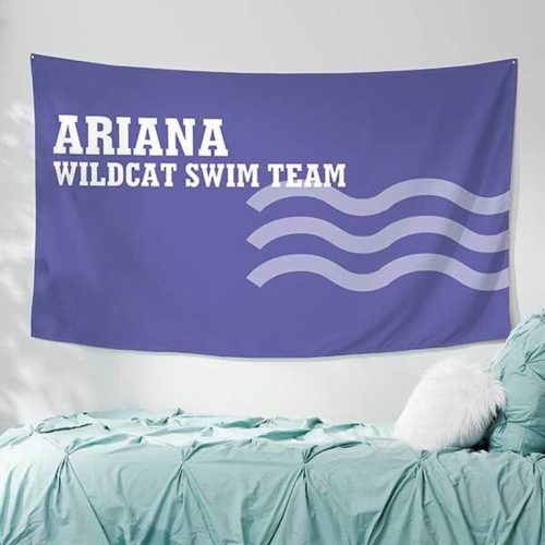 Swimming Personalized Wall Tapestry