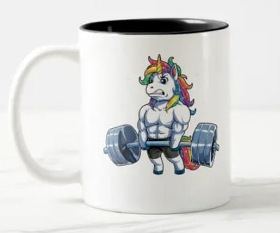 Weightlifting Unicorn Coffee Mug