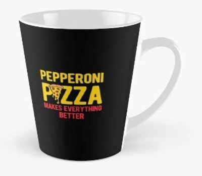 Funny Pepperoni Pizza Mug