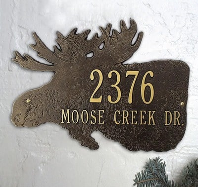American-Made Personalized Address Plaque