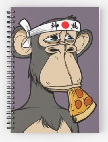 Bored Ape Yacht Club Pizza Notebook