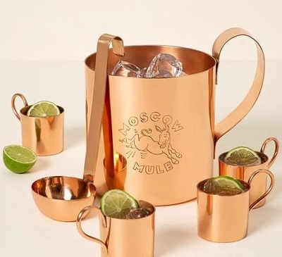 Copper Moscow Mule Party Set