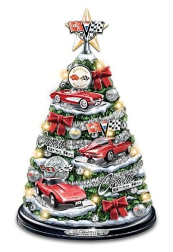 Corvette Illuminated Christmas Tree With Engine Sounds