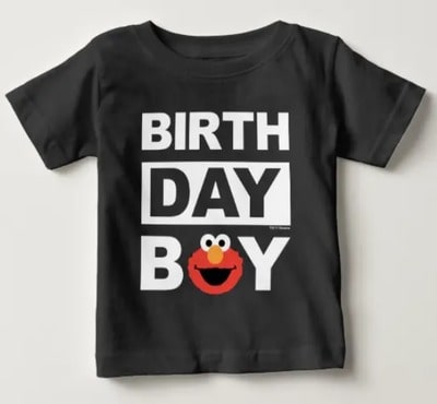 Elmo Birthday Boy Baby T-Shirt
