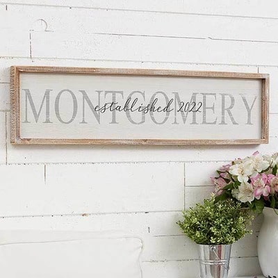 Family Name Personalized Wall Art