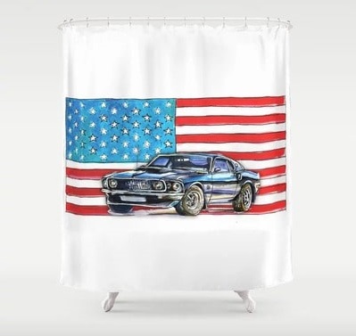 Ford Mustang Boss 429 Shower Curtain