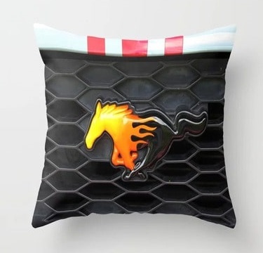 Ford Mustang Throw Pillow