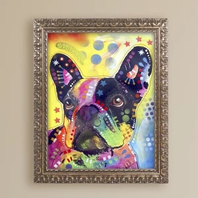 French Bulldog Art Picture Frame