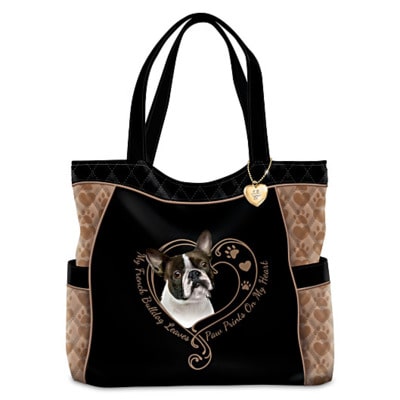 French Bulldog Quilted Tote Bag