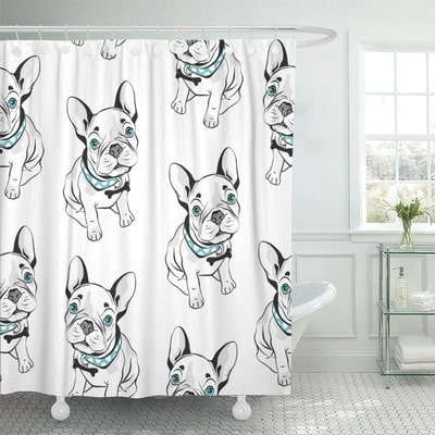 French Bulldog Shower Curtain