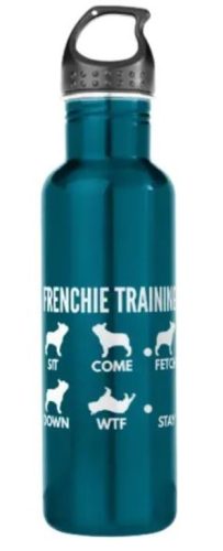 French Bulldog Training Water Bottle