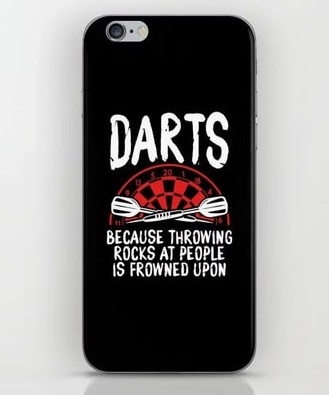Funny Darts iPhone Skin