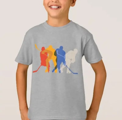 Hockey Players T-Shirt for Kids