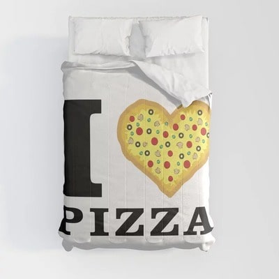 I Love Pizza Comforter