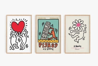 Keith Haring Set of 3 Pop Art Prints