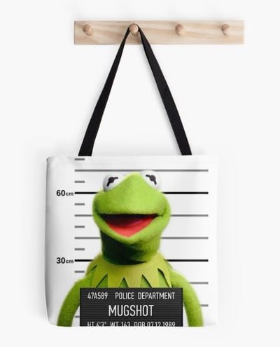 Kermit Mugshot Tote Bag