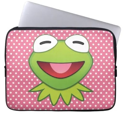 Kermit The Frog Emoji Laptop Sleeve