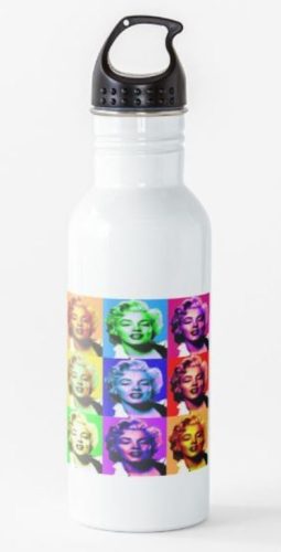 Marilyn Pop Art Water Bottle