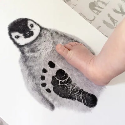 Penguin Baby Footprint Kit