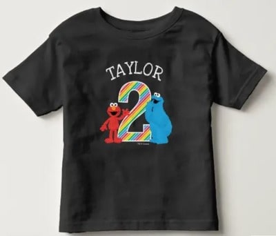  Personalized 2nd Birthday Elmo T-shirt