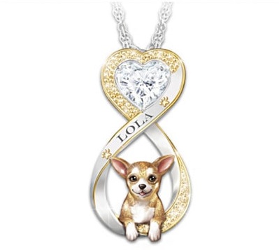 Personalized Chihuahua Pendant Necklace