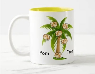 Pom Tree Pomeranian Mug