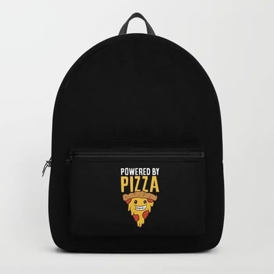 Powered By Pizza Backpack